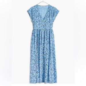 Madewell Floral Button Front Midi Dress - Large